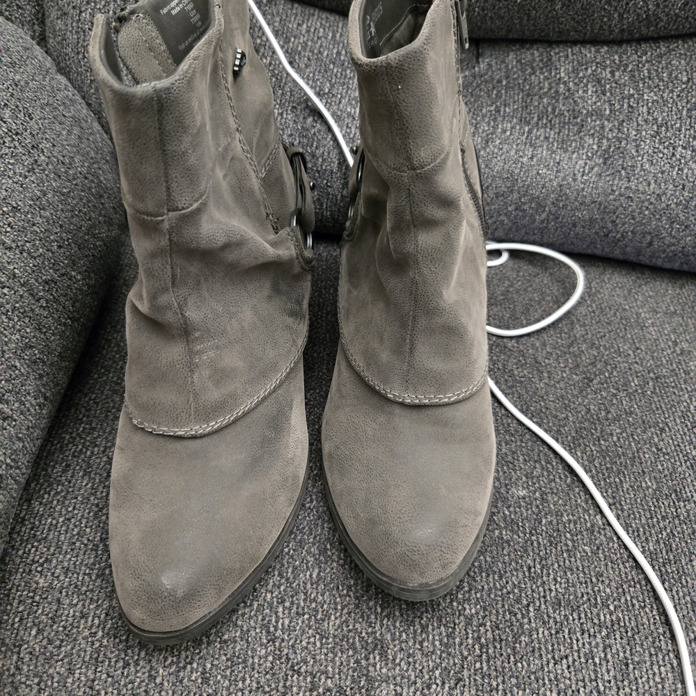 Fergie Gray Ankle Boots for Women